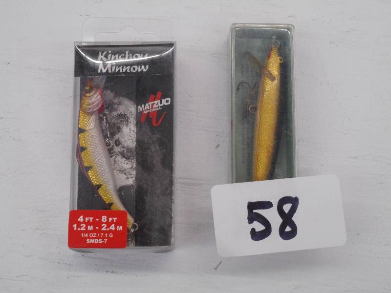 lot 58 image: Lot Of (2) New-In-Box Lures ...