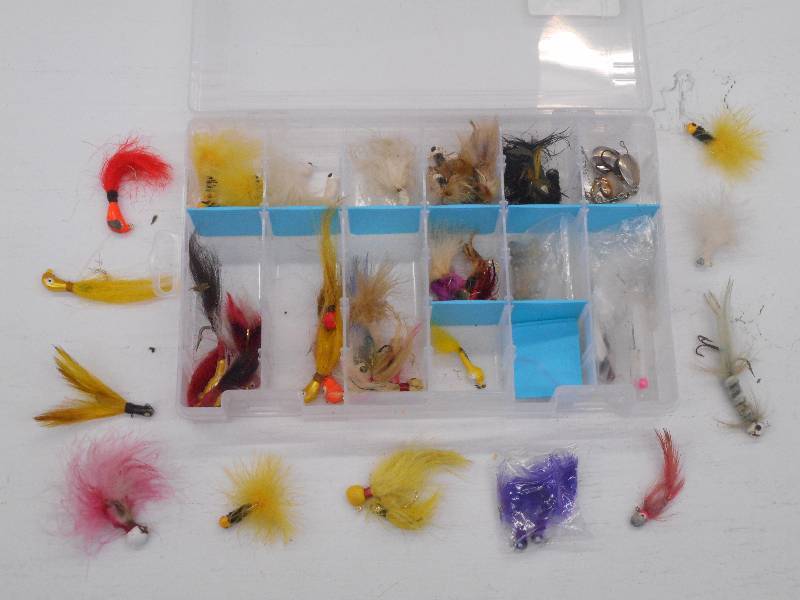lot 80 image: Plastic Tray Full Of Assorted Jigs ...
