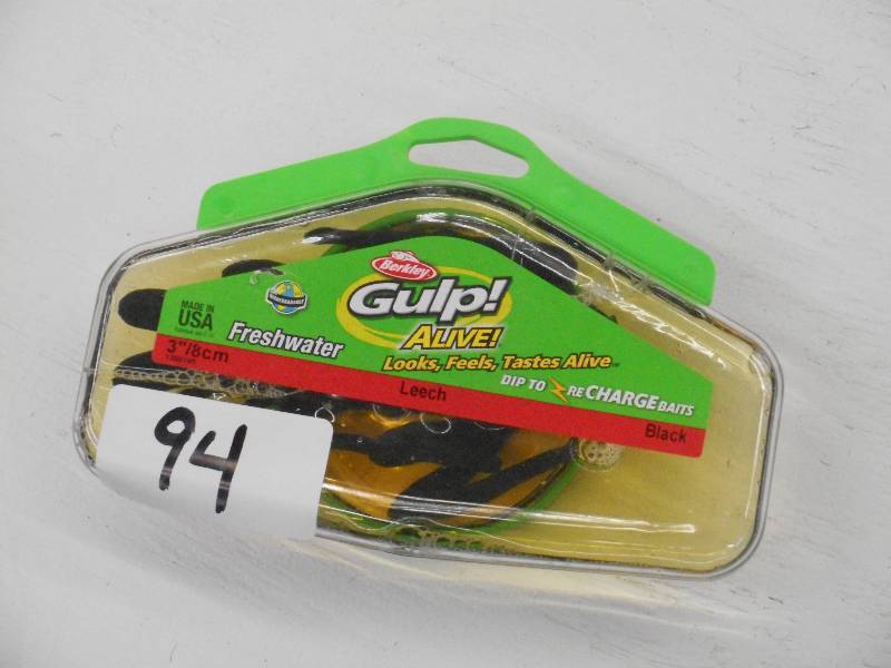 lot 94 image: New Pack Of Berkley Gulp 3 Leeches...