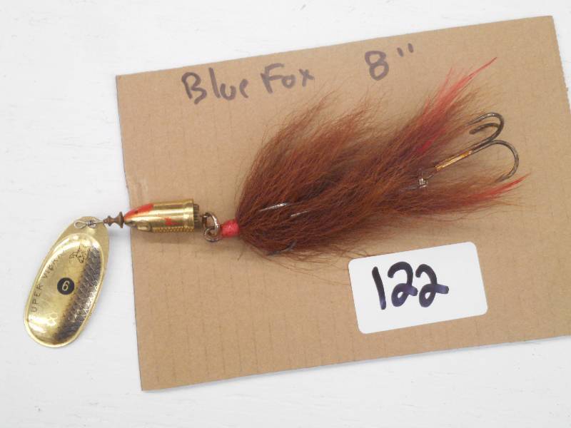 lot 122 image: (1) 8 Blue Fox Muskie Spinner Lure...