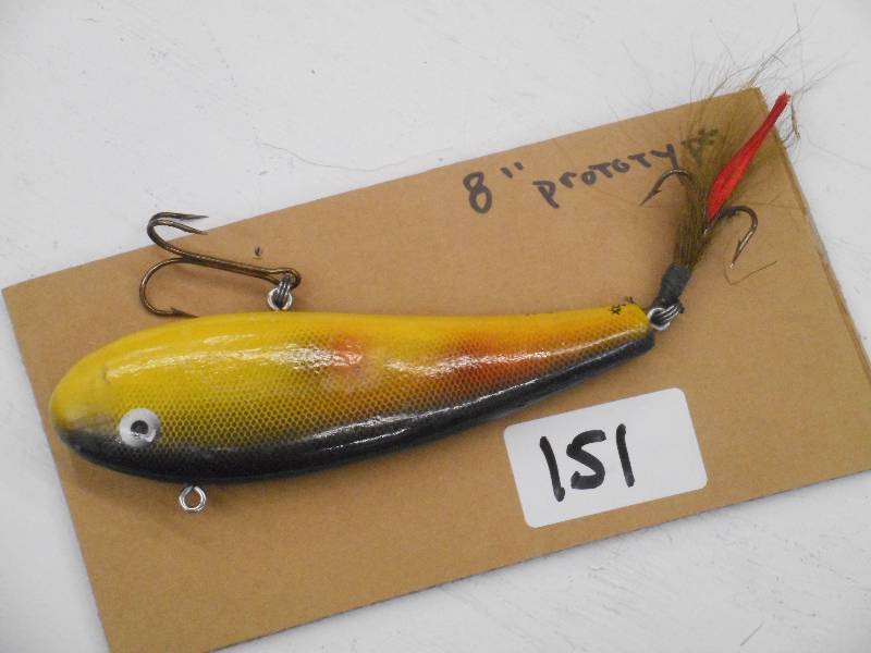 lot 151 image: (1) 8 Prototype Muskie Lure ...
