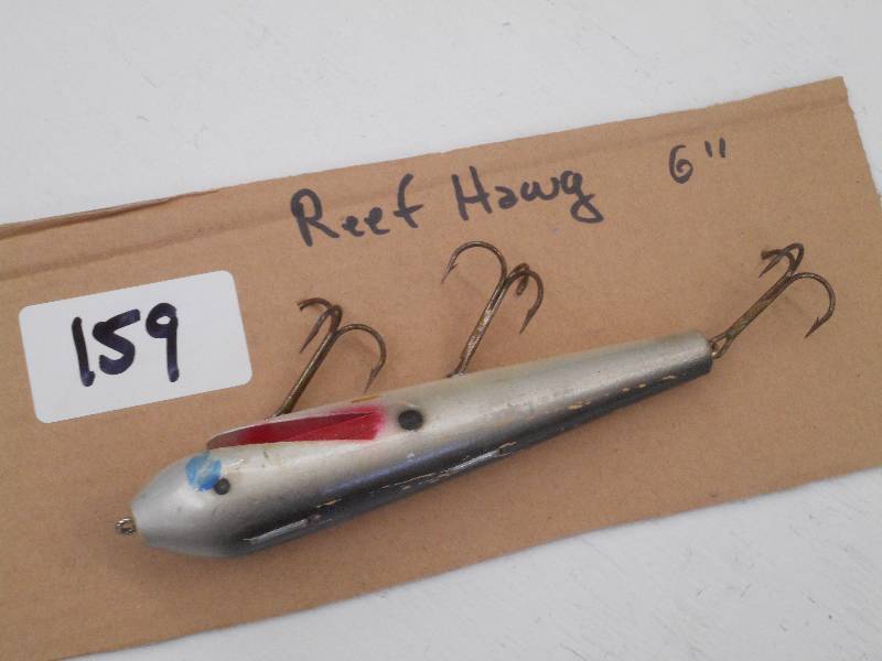 lot 159 image: (1) 6 Reef Hawg Muskie Lure ...