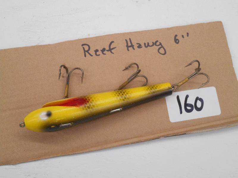 lot 160 image: (1) 6 Reef Hawg Muskie Lure ...