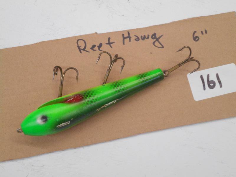 lot 161 image: (1) 6 Reef Hawg Muskie Lure ...