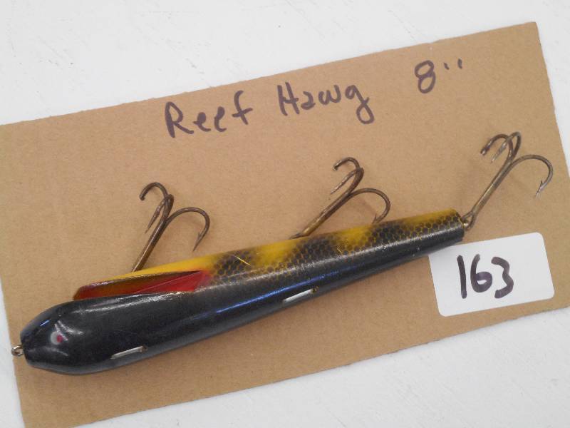 lot 163 image: (1) 8 Reef Hawg Muskie Lure ...