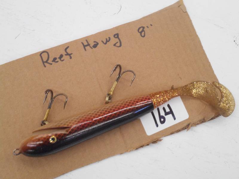 lot 164 image: (1) 8 Reef Hawg Muskie Lure ...