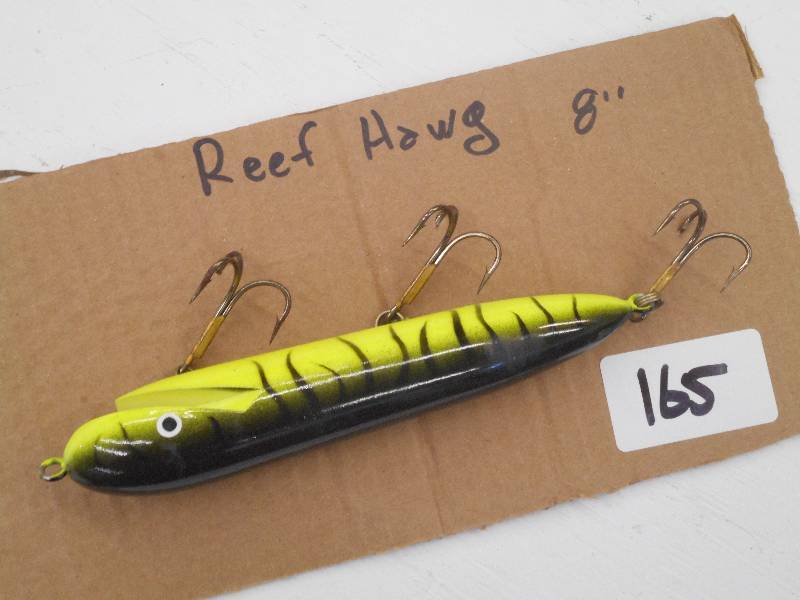 lot 165 image: (1) 8 Reef Hawg Muskie Lure ...