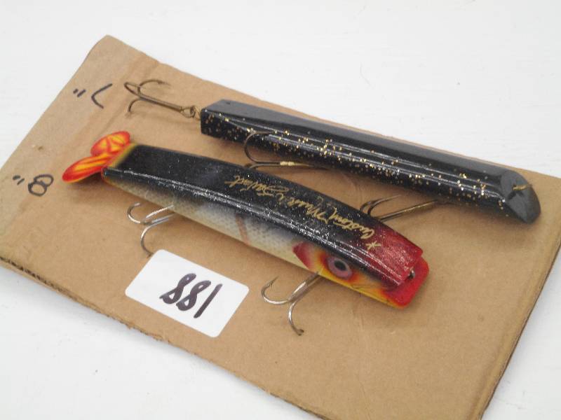lot 188 image: (1) 7 & (1) 8 Muskie Lures ...
