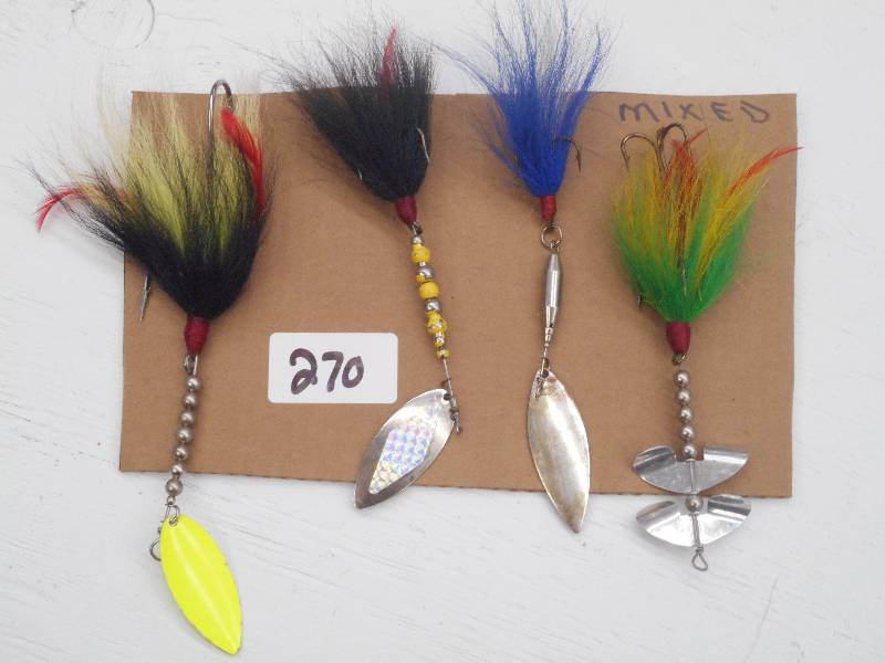 lot 270 image: (4) Assorted Muskie Spinner Lures ...