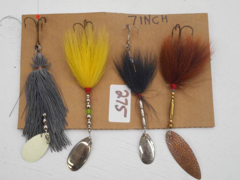 lot 275 image: (4) 7 Muskie Spinner Lures ...