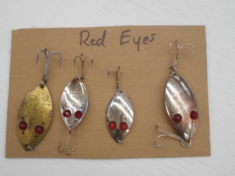 lot 289 image: Lot Of (4) Red Eye Spoon Lures