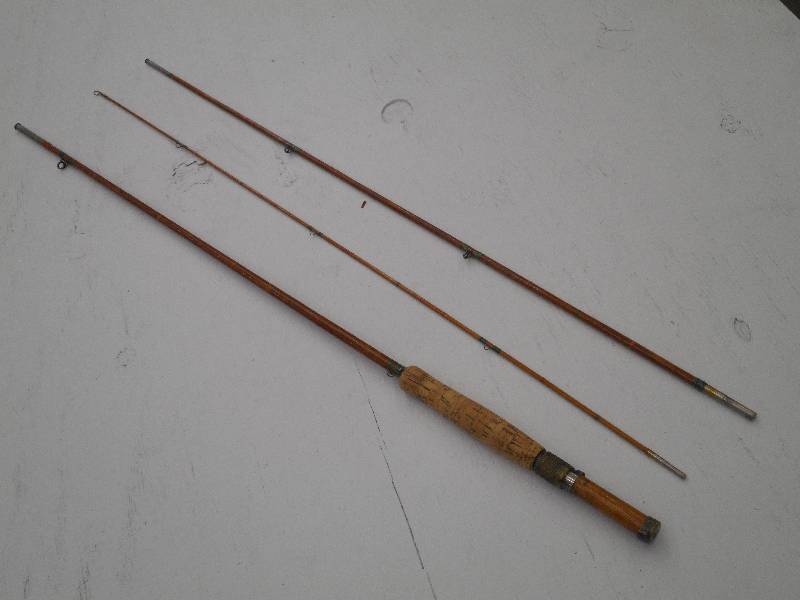 lot 23 image: Like New 3-Piece Bamboo Fly Rod ...