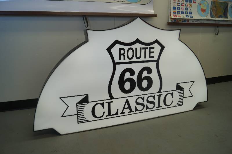 Route 66 LED Lighted Sign
