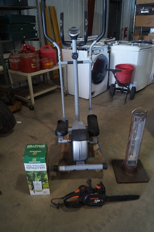 Chain Saw, Sprayer & Eliptical