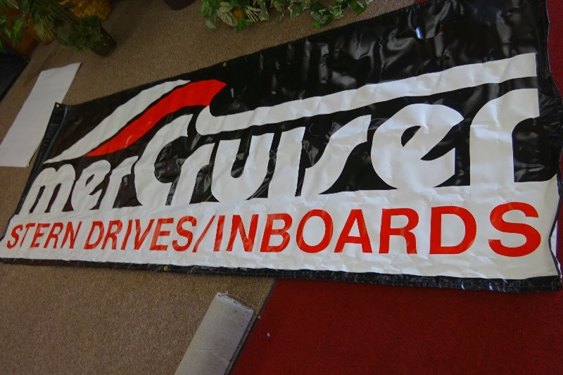 lot 12 image: Vinyl Mercruiser Banner