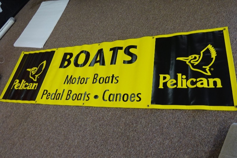 lot 15 image: Vinyl Pelican Banner