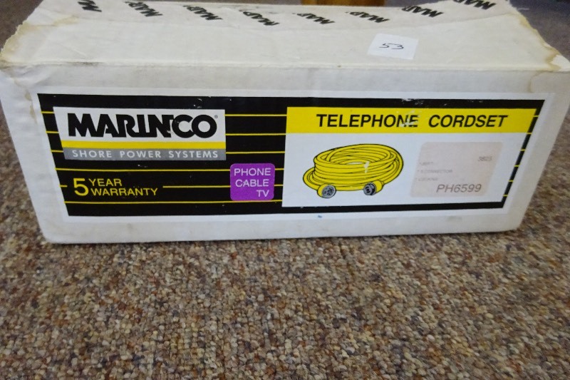 lot 53 image: Marine telephone cord set