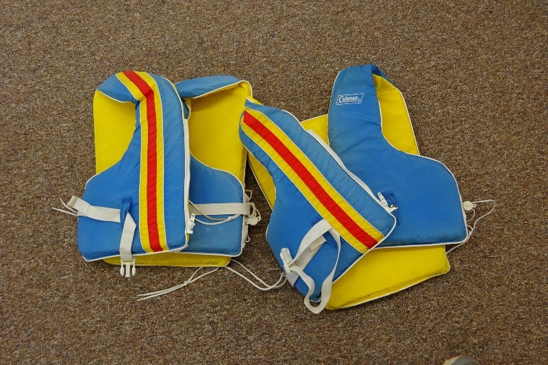lot 79 image: 2 Coleman Life vests