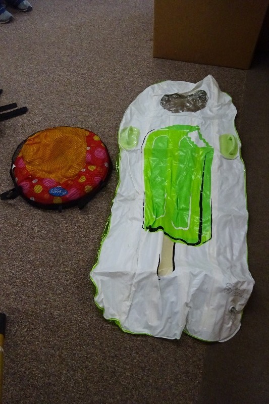 lot 83 image: Swim ways and 1 inflatable tube