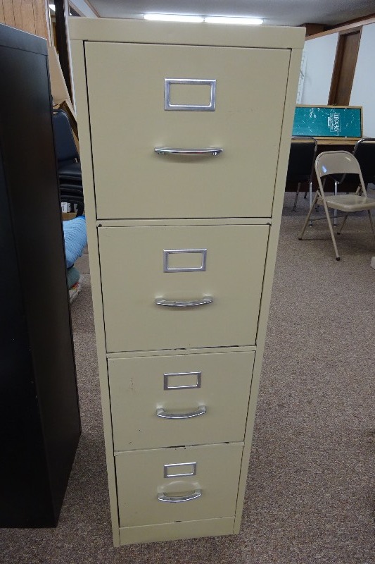 lot 94 image: 4 drawer file cabinet