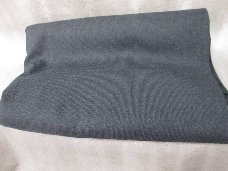 Yardage of blackdark gray Ribtex f...