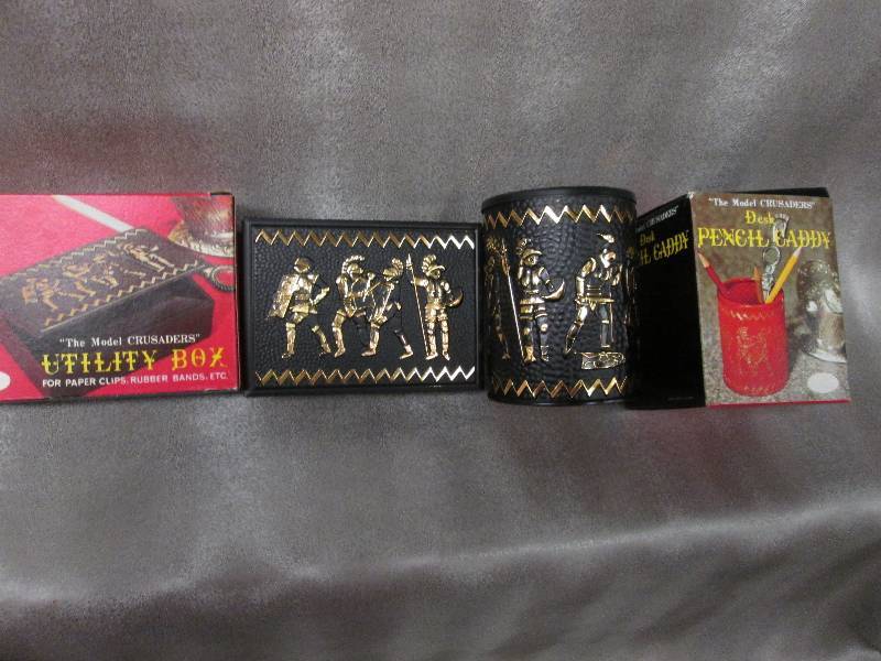 Crusader themed desk utility box & ...