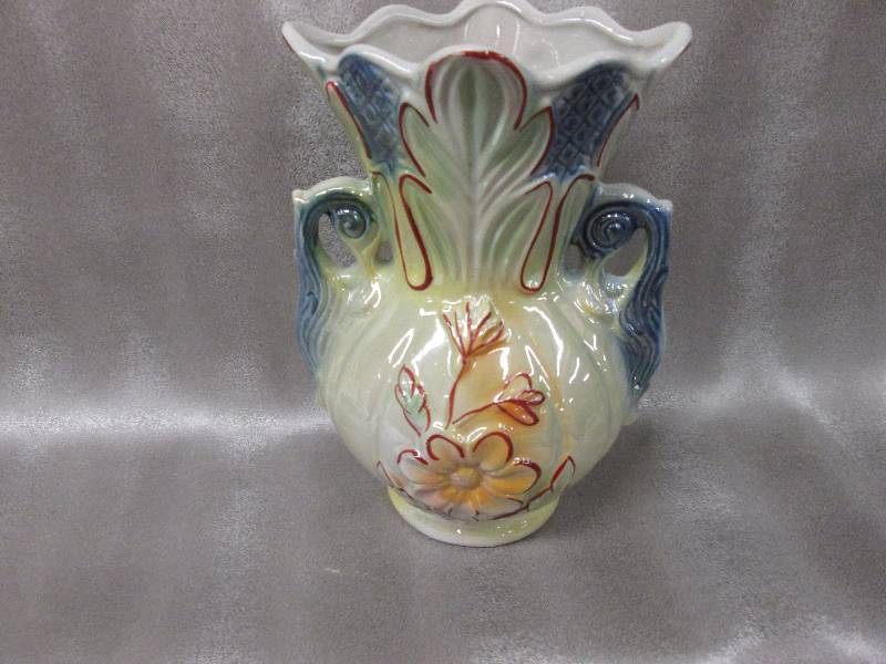 Flowered Ceramic Vase 8 12 inches...