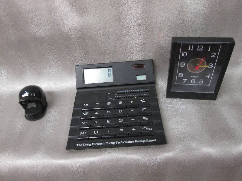 Quartz Clock, Desk CalculatorClock...