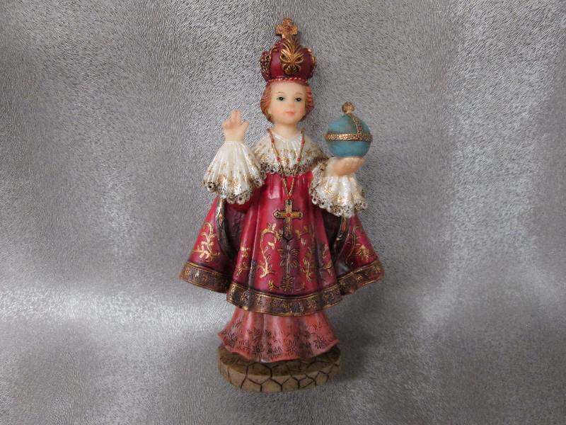 Religious ceramic figurine 5 12 in...