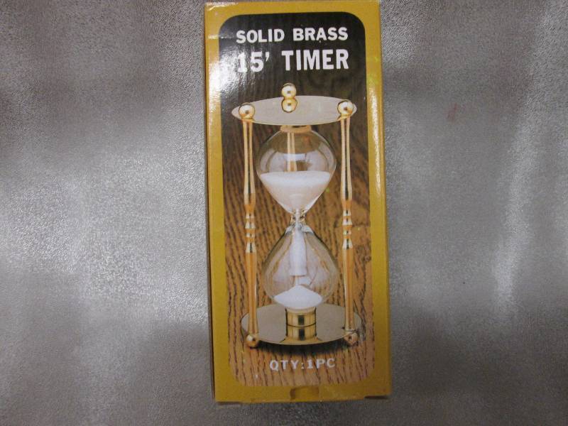 Solid Brass 15 minute timer...