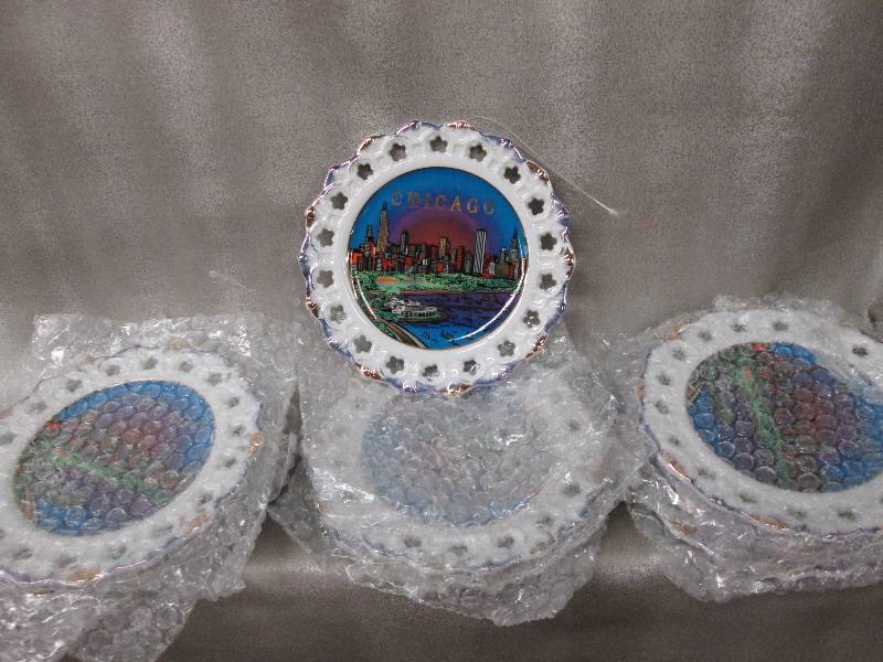 Lot of 9 6 12 inch Chicago souven...