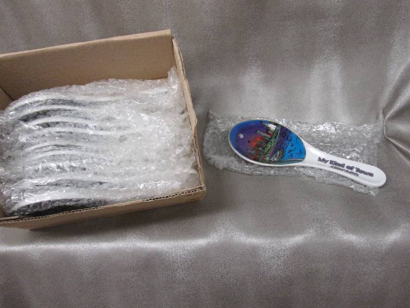 Lot of 10 Chicago souvenir spoon r...
