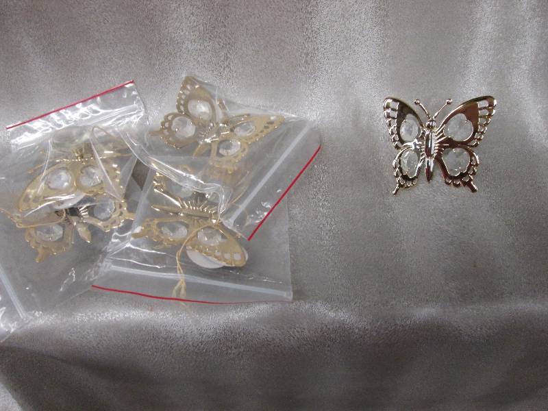 Lot of 5 Austrian Crystal 24K Gold ...