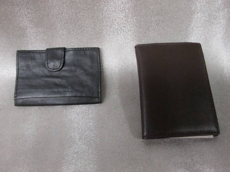 1 Black IDCard Holder, 1 Brown Bi-...
