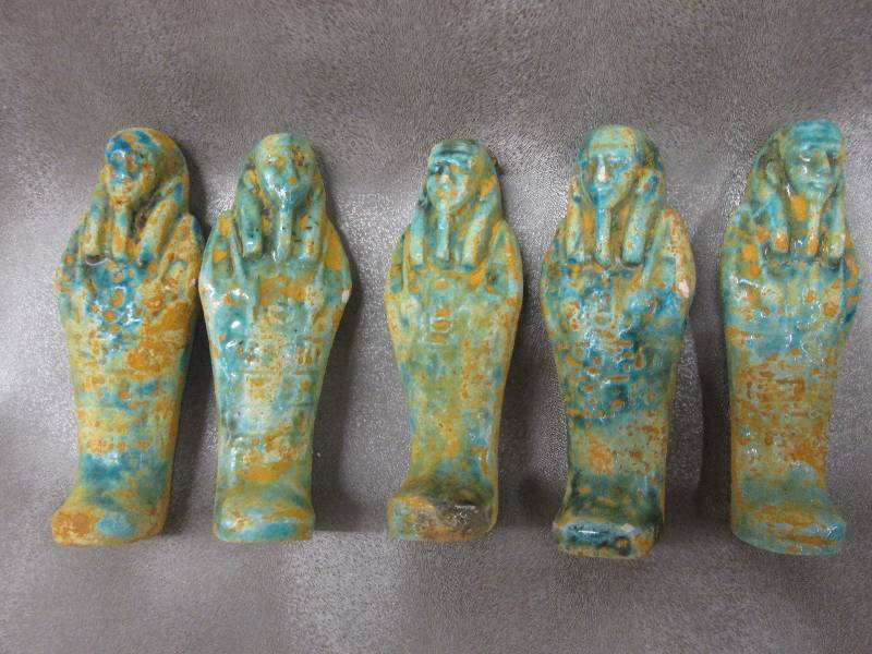 Lot of 5 Egyptian figurines...