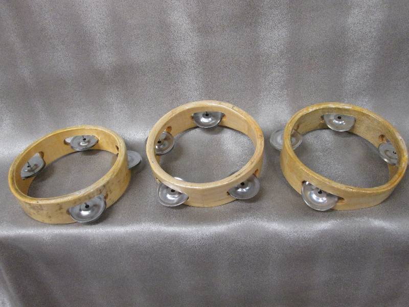 Lot of 3 small tambourines...