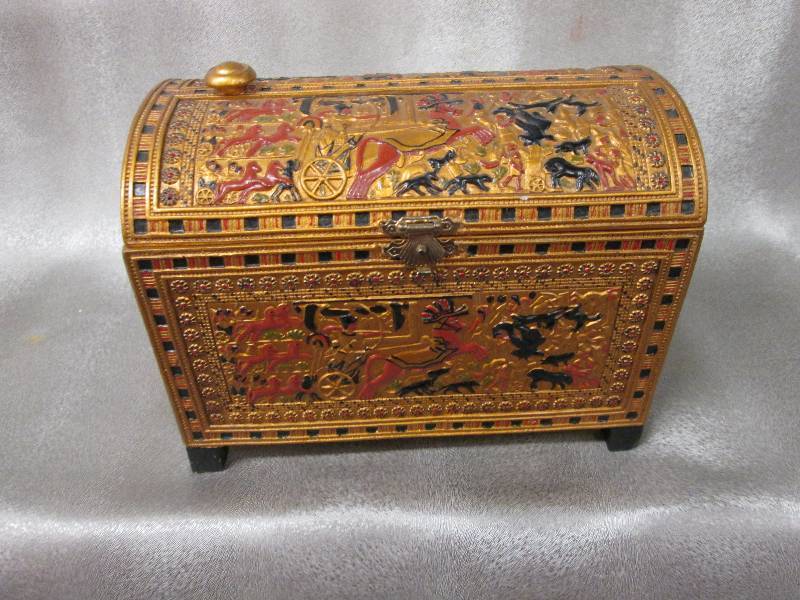6 Egyptian Jewelry BoxTrunk...