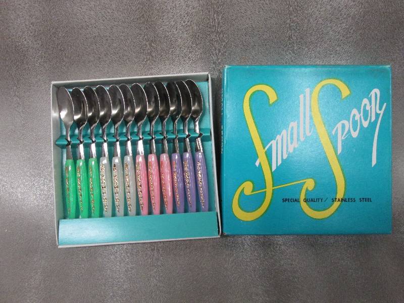Set of 12 Multicolored Stainless St...
