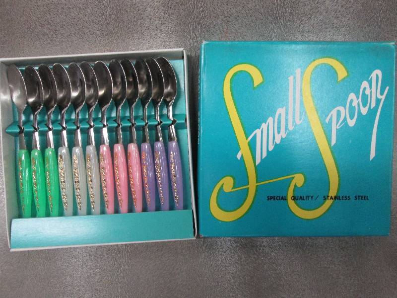 Set of 12 Multicolored Stainless St...