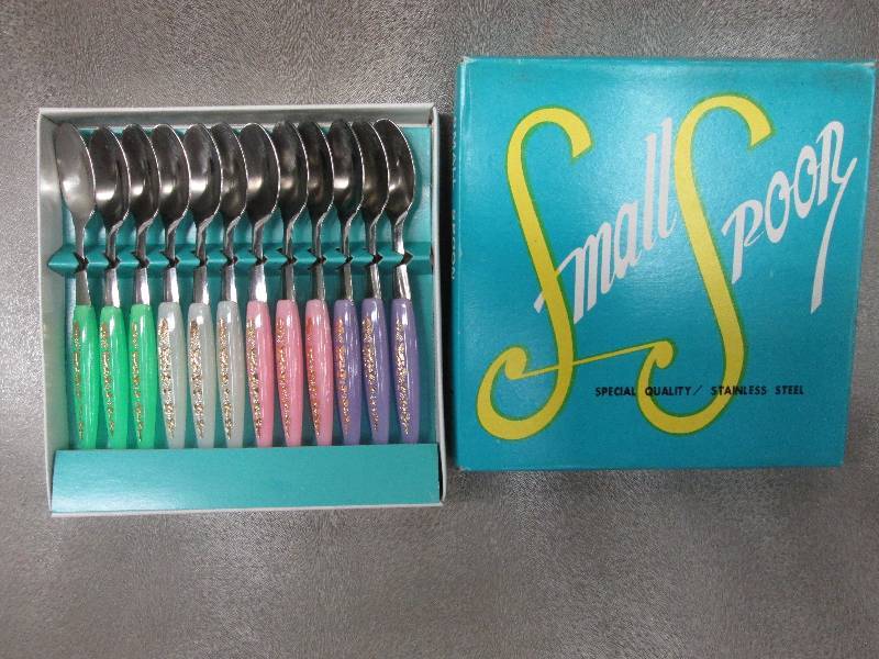 Set of 12 Multicolored Stainless St...