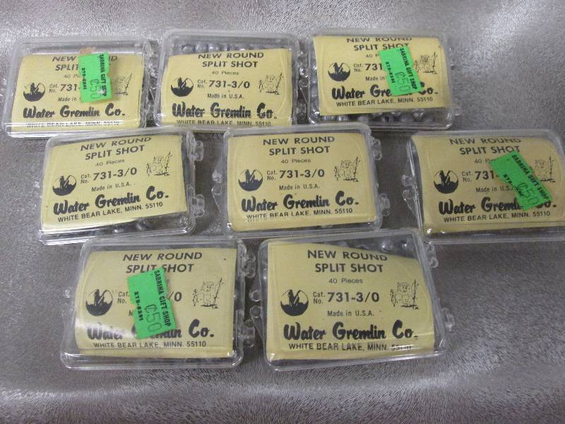 Lot of 8 New Round Split Shot 40pk...