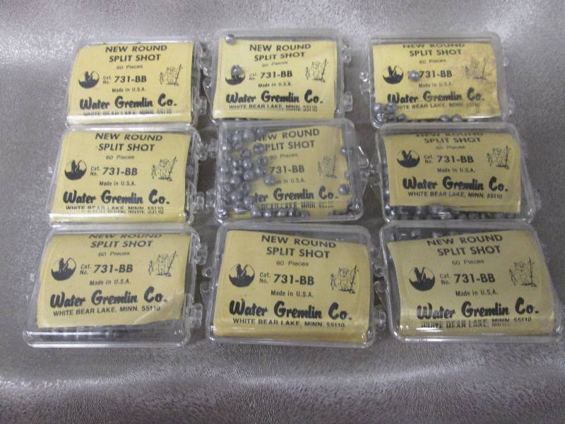Lot of 9 New Round Split Shot 60pk...