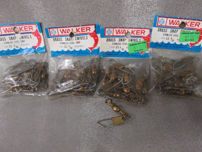 Lot of 5 Brass Snap Swivel Size SS ...