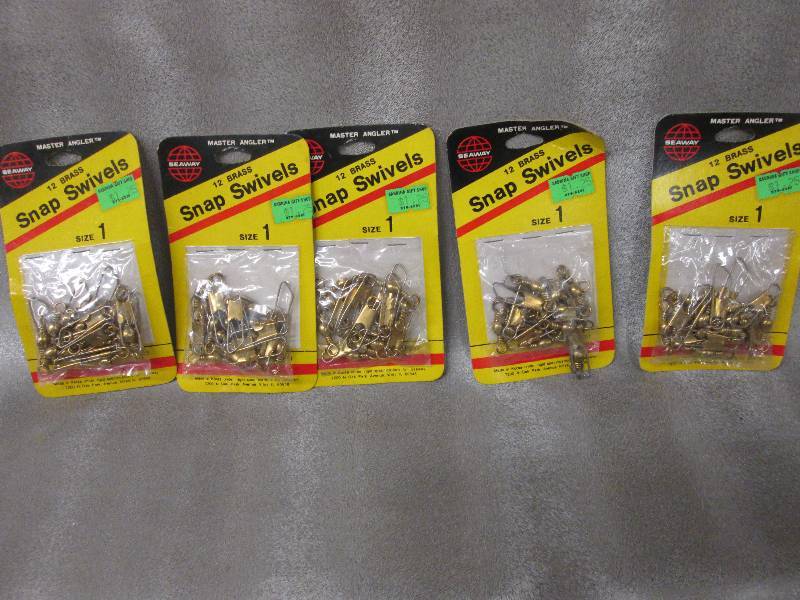 Lot of 5 Brass Snap Swivels Size 1 ...