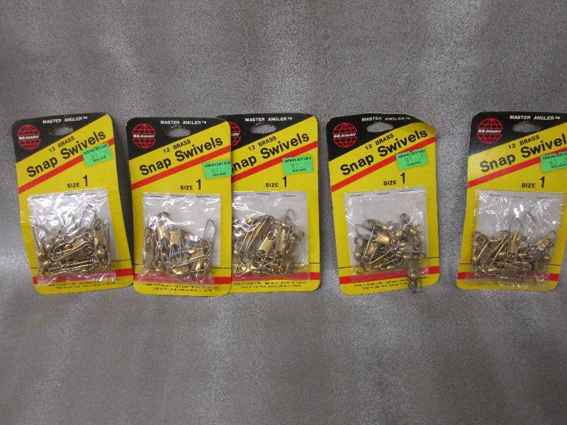 Lot of 5 Brass Snap Swivels Size 1 ...