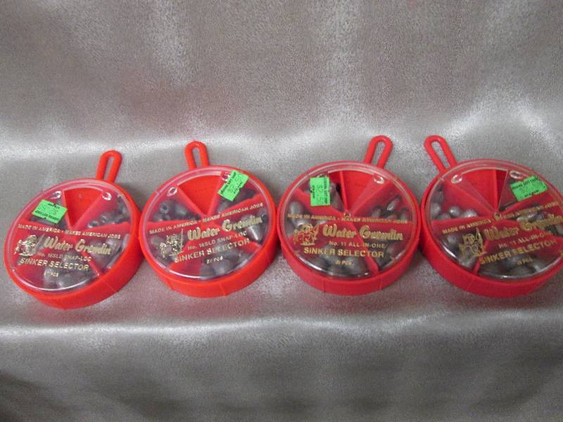 Lot of 4 Water Gremlin Sinker Selec...