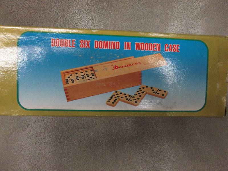 Double 6 Domino Set in Wooden Case...