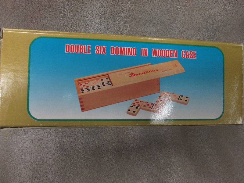 Double 6 Domino Set in Wooden Case...