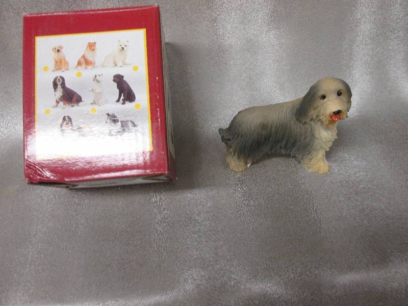 Small Bearded Collie Dog Ceramic Fi...