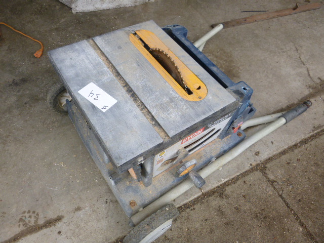 lot 34 image: Ryobi 10 Portable Table Saw
